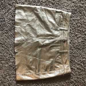 LITZ Metallic Mini Skirt